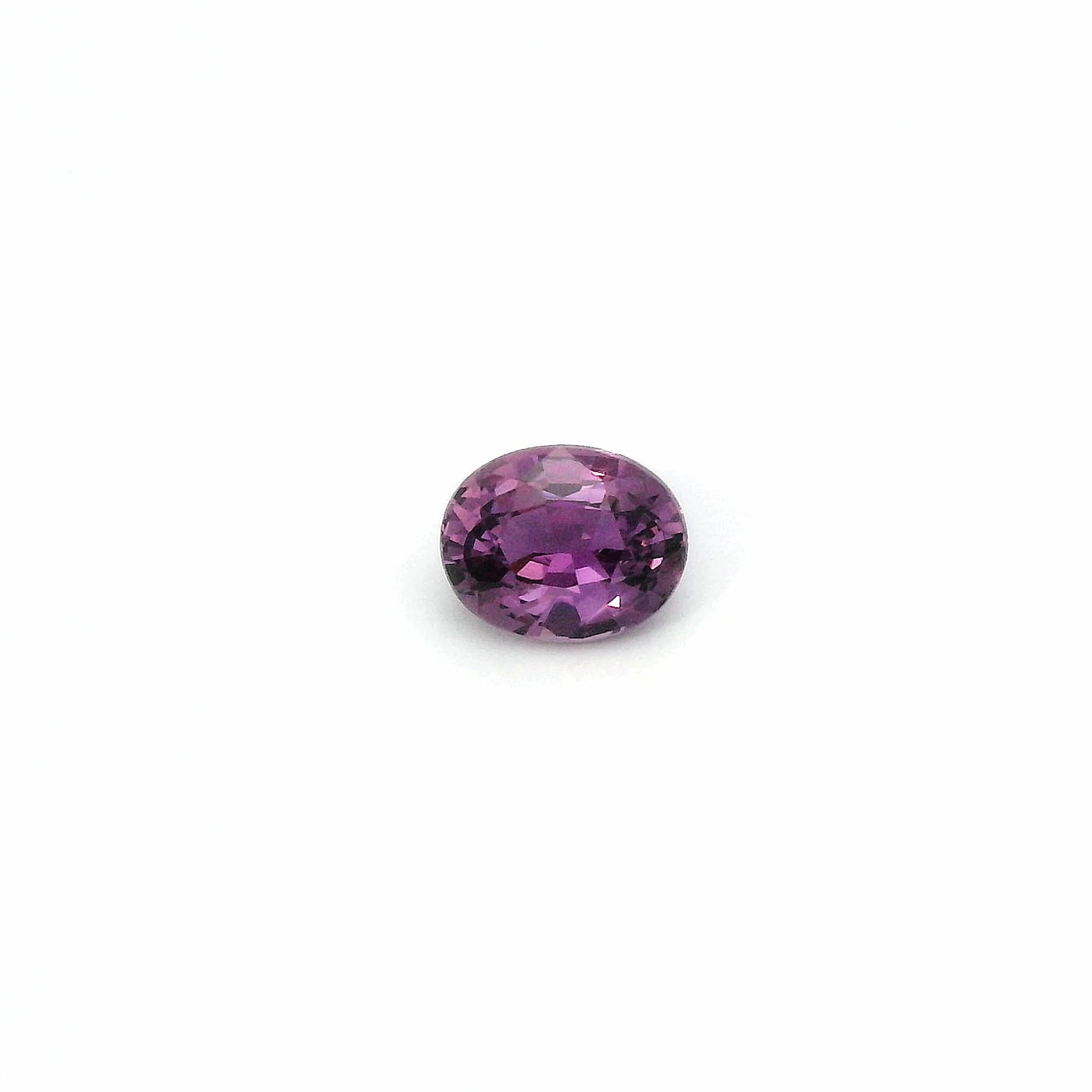 1.19 Carat Purple Oval Sapphire