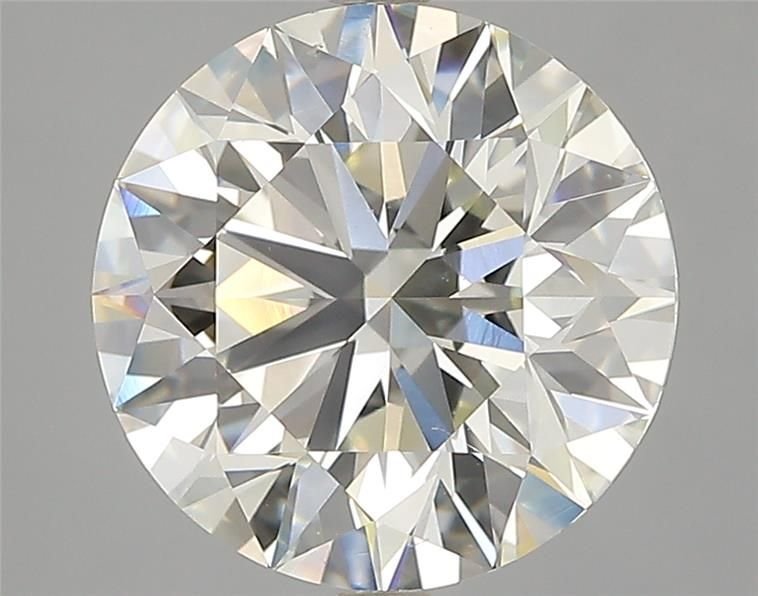 4.03ct J VS2 Rare Carat Ideal Cut Round Diamond