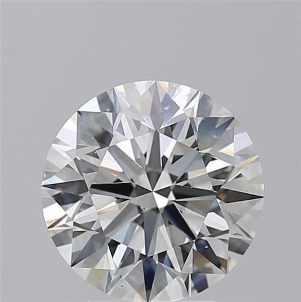 4.01ct E SI2 Rare Carat Ideal Cut Round Diamond
