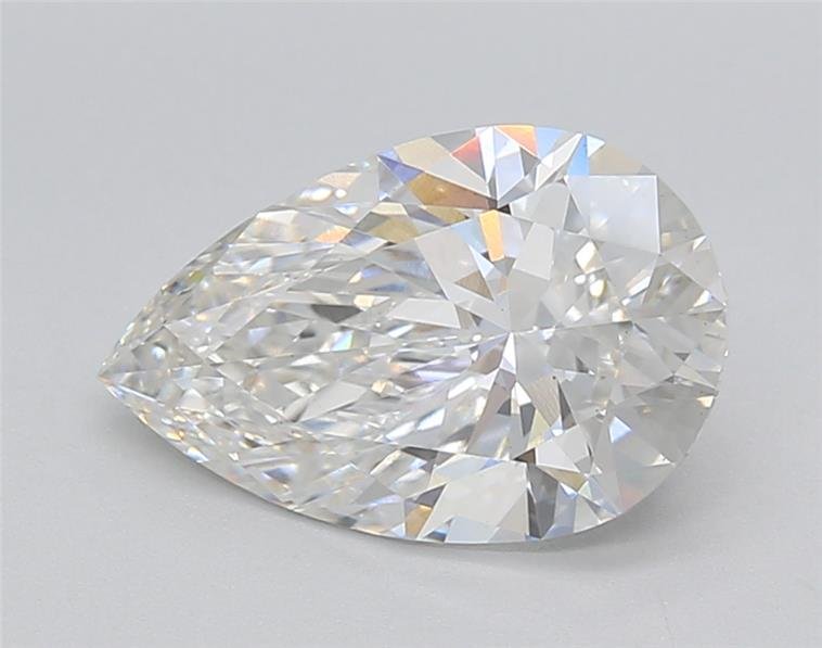 2.02ct F VS1 Rare Carat Ideal Cut Pear Lab Grown Diamond
