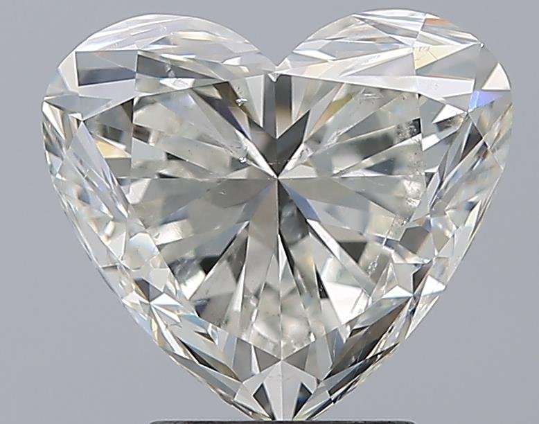 3.73ct J SI2 Rare Carat Ideal Cut Heart Diamond
