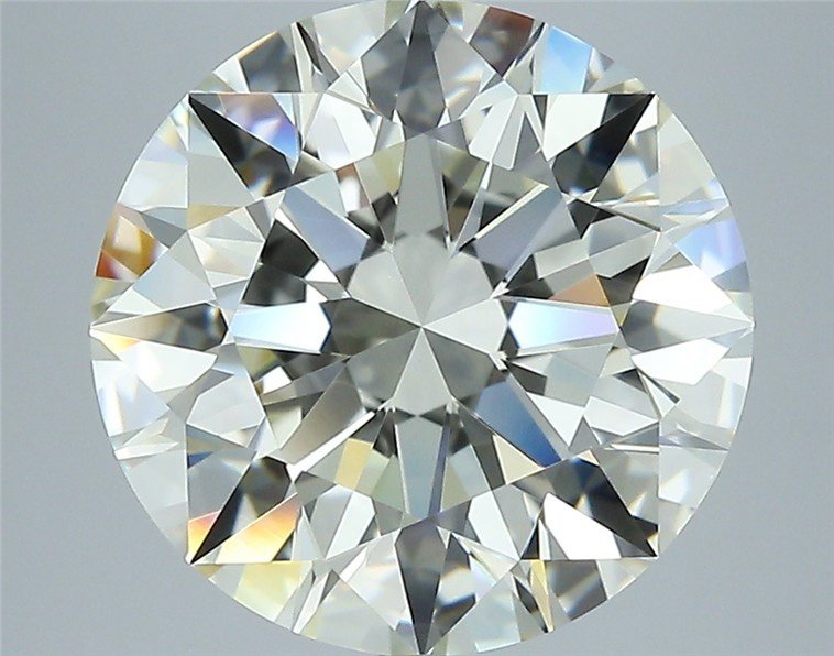 5.02ct K VS2 Rare Carat Ideal Cut Round Diamond