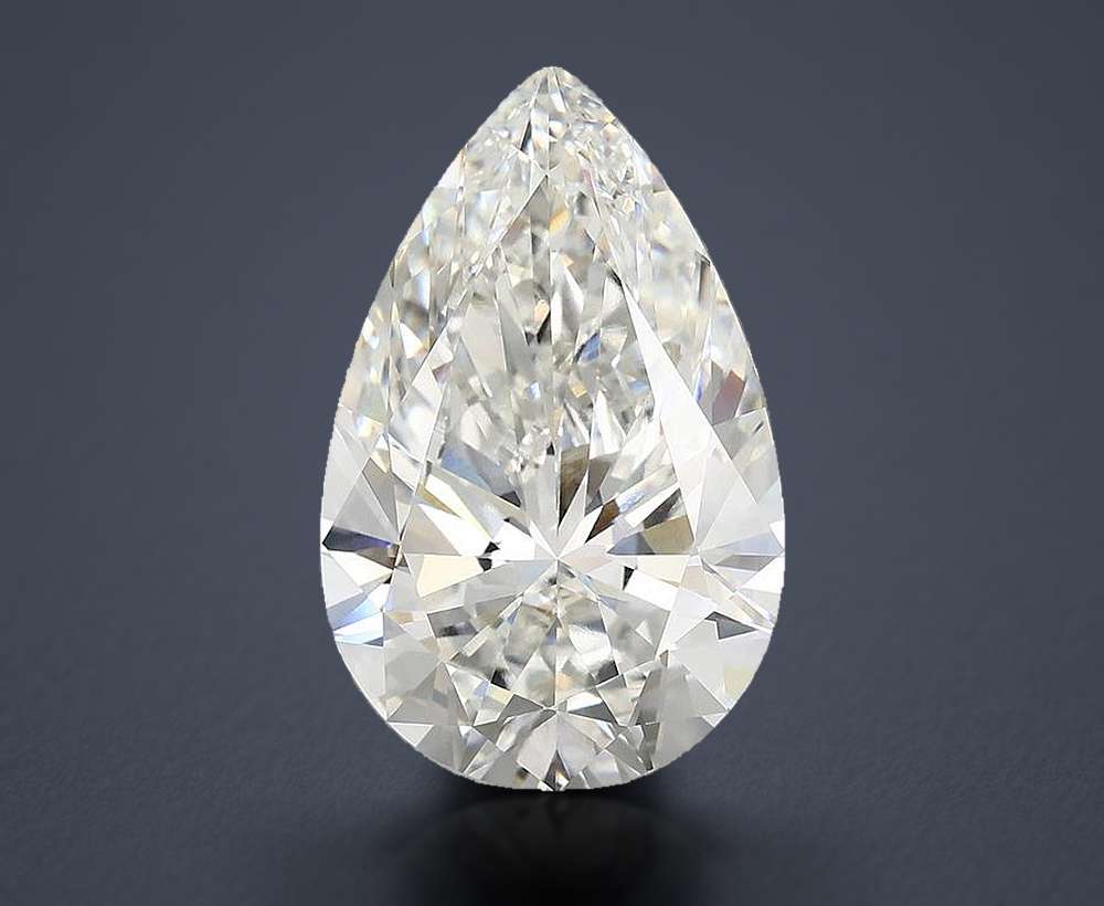 6.65 Carat Pear Lab Diamond