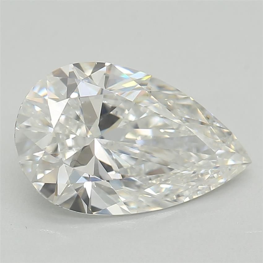 1.08ct F VS1 Rare Carat Ideal Cut Pear Lab Grown Diamond