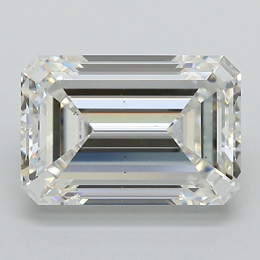 3.00ct F VS2 Excellent Cut Emerald Lab Grown Diamond
