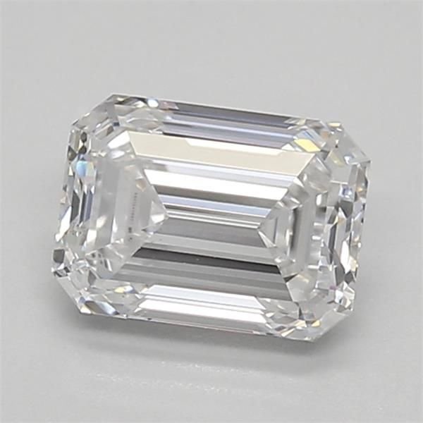 0.88ct D VS1 Excellent Cut Emerald Lab Grown Diamond