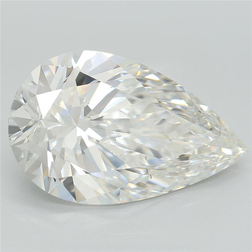 5.16ct G VS2 Rare Carat Ideal Cut Pear Lab Grown Diamond