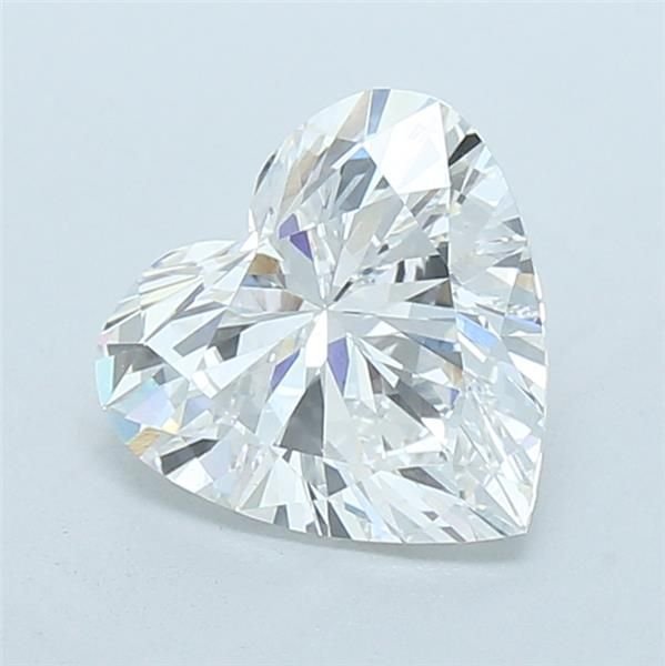 2.46ct D VVS2 Rare Carat Ideal Cut Heart Lab Grown Diamond