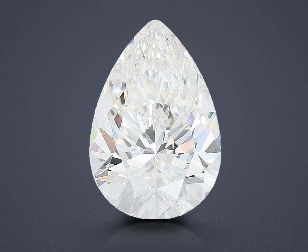 4.58 Carat Pear Lab Diamond