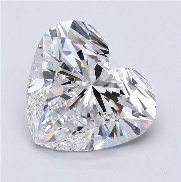 5.30ct E VVS2 Rare Carat Ideal Cut Heart Diamond