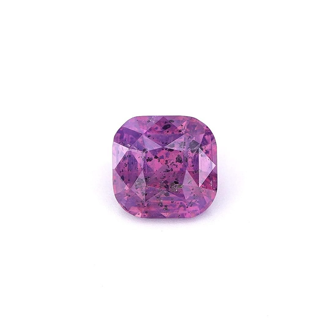 1.34 Carat Pink Cushion Sapphire