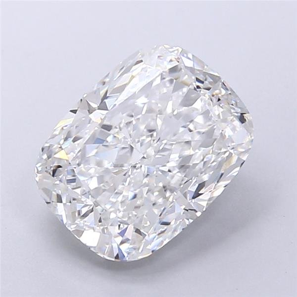 3.42ct E VVS2 Very Good Cut Cushion Lab Grown Diamond
