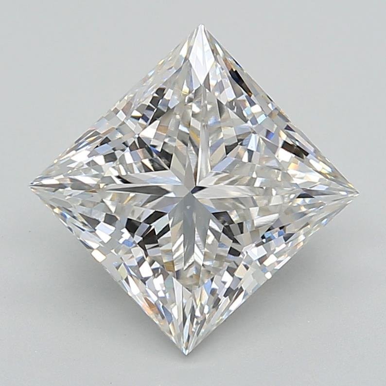 4.23ct H VS1 Rare Carat Ideal Cut Princess Lab Grown Diamond