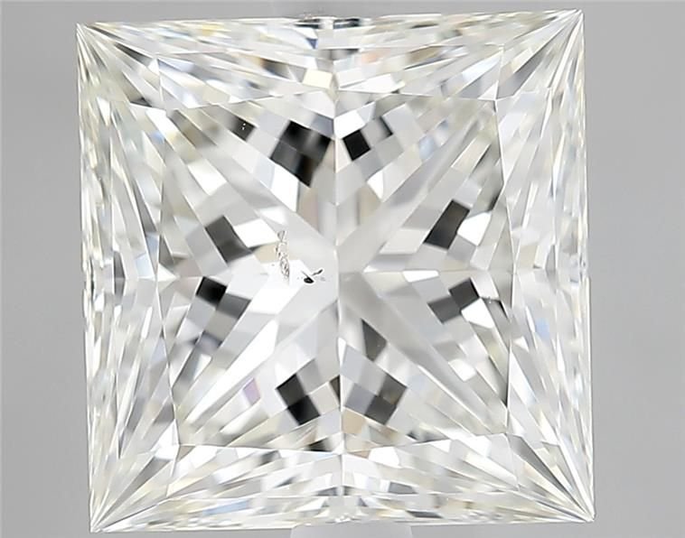 4.02ct J SI1 Rare Carat Ideal Cut Princess Diamond