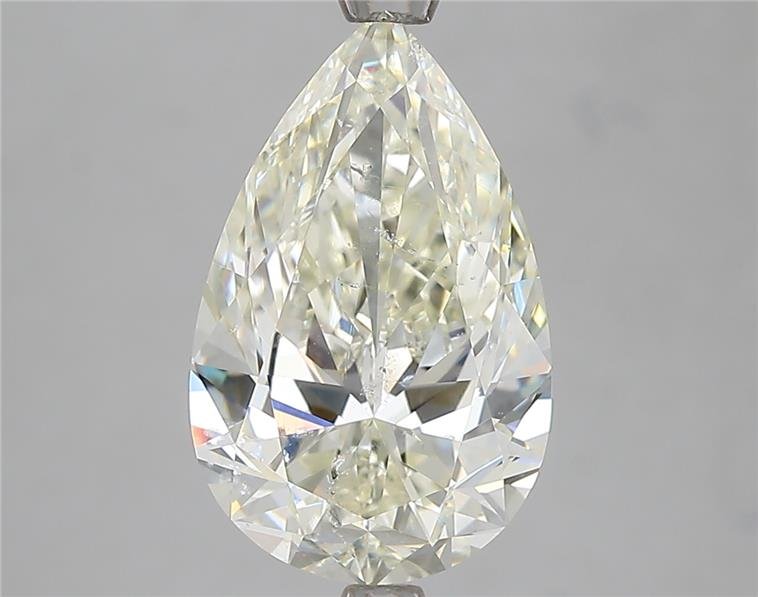 4.01ct J SI2 Rare Carat Ideal Cut Pear Diamond