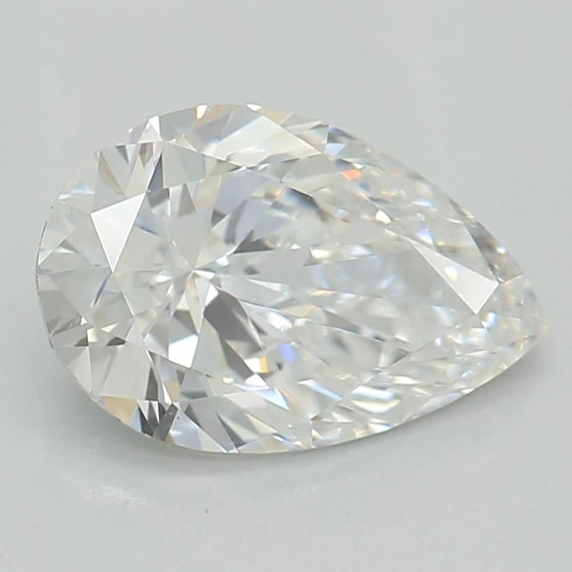 0.83ct D VS1 Rare Carat Ideal Cut Pear Lab Grown Diamond
