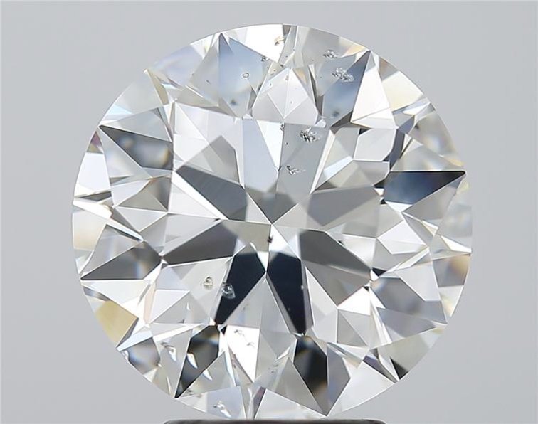 4.35ct J SI2 Rare Carat Ideal Cut Round Diamond