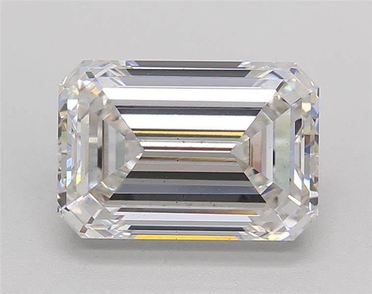 3.31ct G SI1 Rare Carat Ideal Cut Emerald Lab Grown Diamond