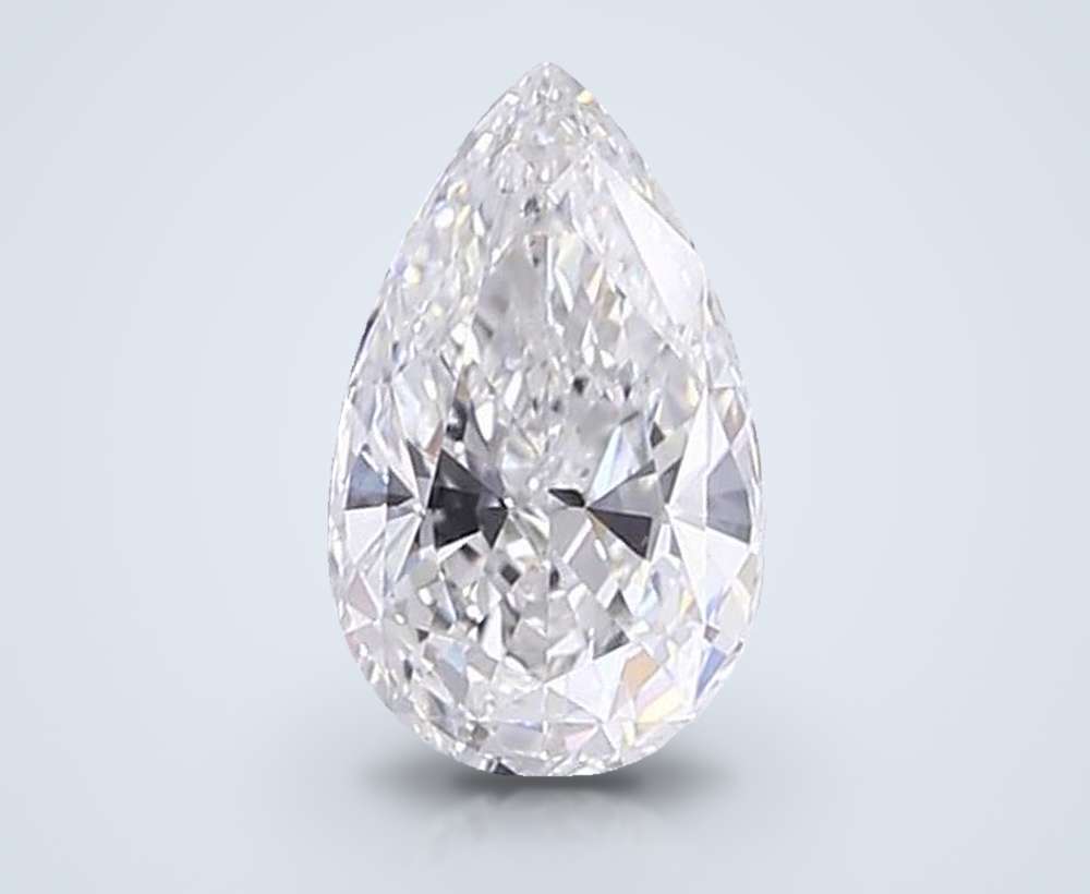 2.63 Carat Pear Lab Diamond