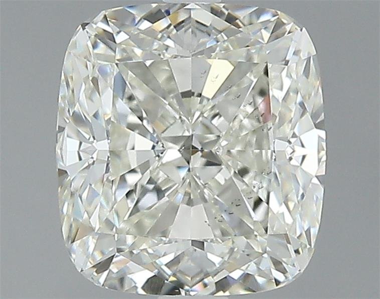 2.61ct K SI1 Rare Carat Ideal Cut Cushion Diamond