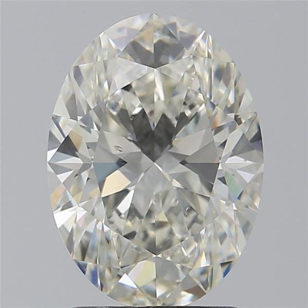 2.01ct K SI1 Rare Carat Ideal Cut Oval Diamond