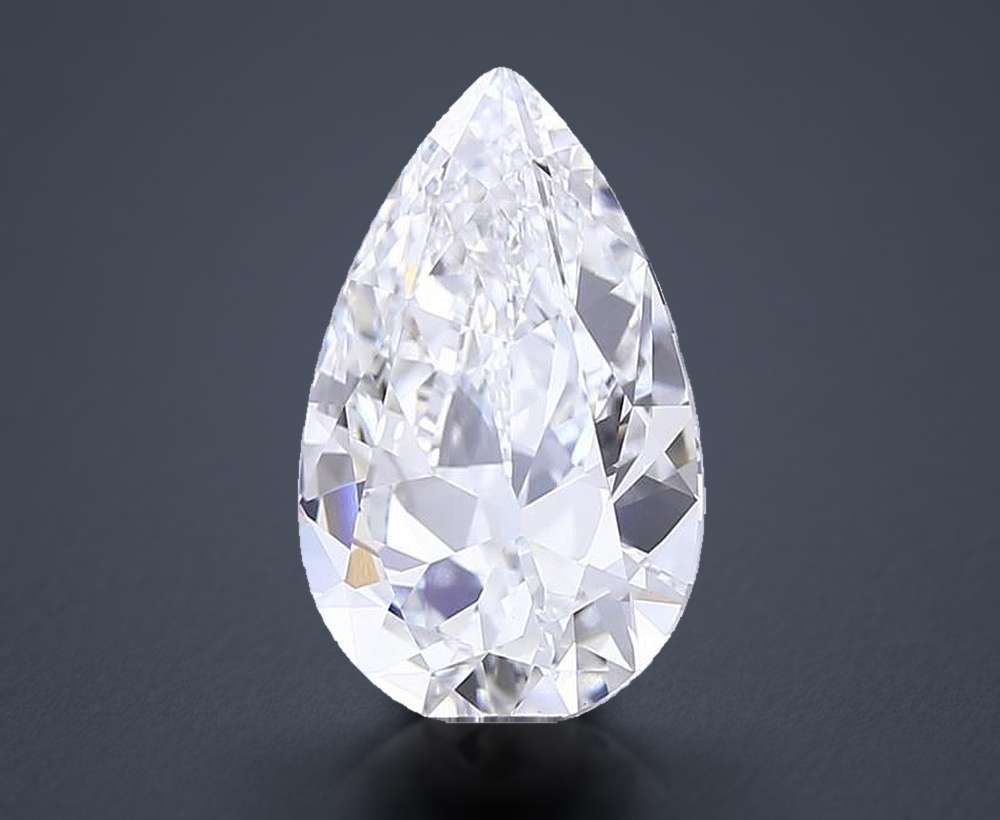 4.00 Carat Pear Lab Diamond