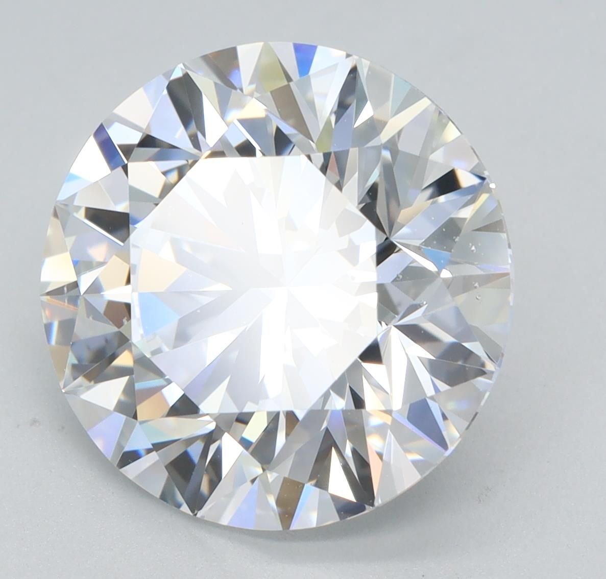 5.16ct E VS2 Rare Carat Ideal Cut Round Lab Grown Diamond