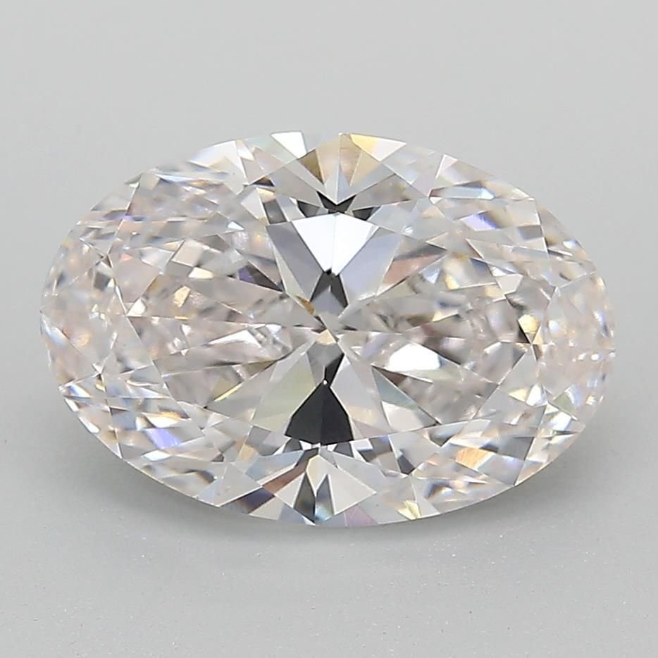 3.22ct F VS1 Rare Carat Ideal Cut Oval Lab Grown Diamond