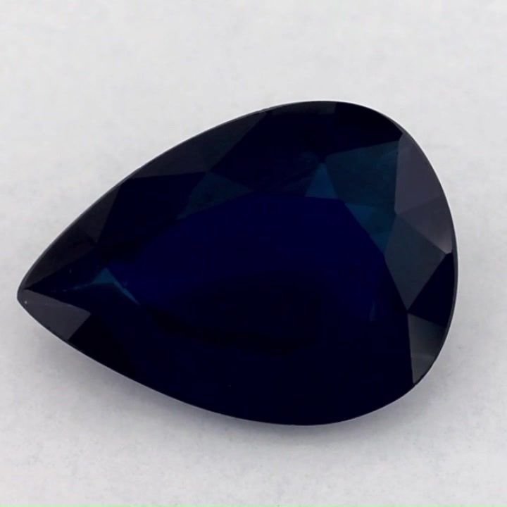 4.09 Carat Blue Pear Sapphire