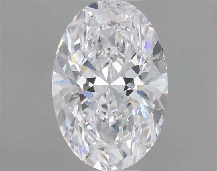 0.56ct D VS1 Very Good Cut Oval Lab Grown Diamond