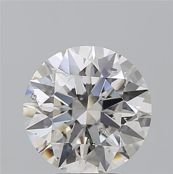 4.01ct H SI2 Rare Carat Ideal Cut Round Diamond