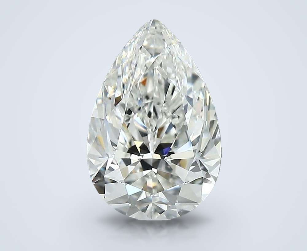 1.71 Carat Pear Natural Diamond