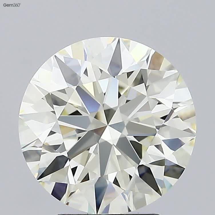 4.02ct K VS1 Rare Carat Ideal Cut Round Diamond