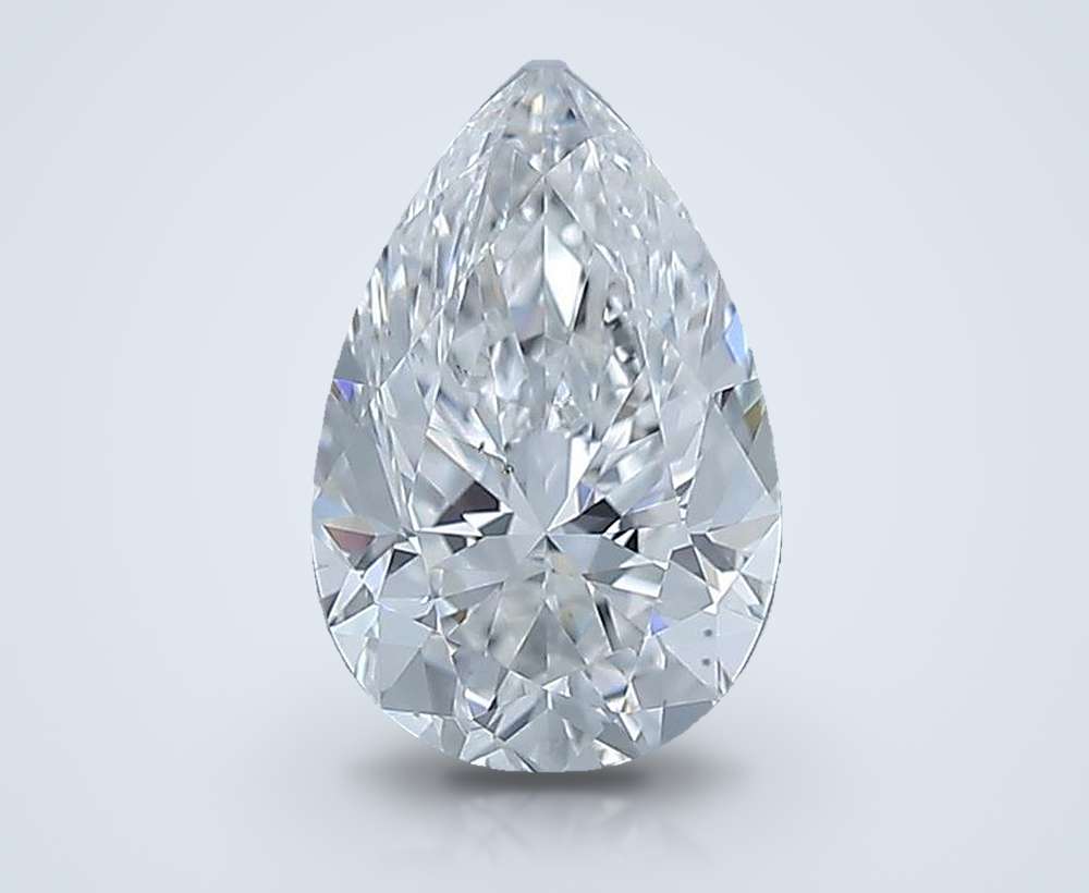 0.91 Carat Pear Natural Diamond