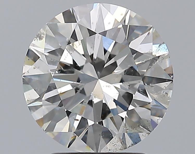 2.51ct G SI2 Rare Carat Ideal Cut Round Diamond