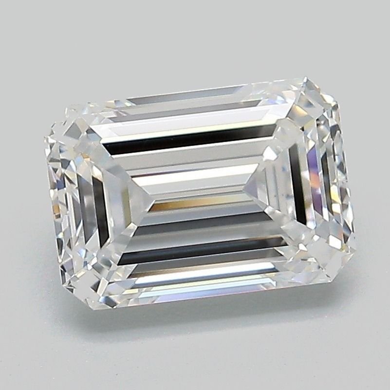 2.07ct E VVS2 Excellent Cut Emerald Lab Grown Diamond