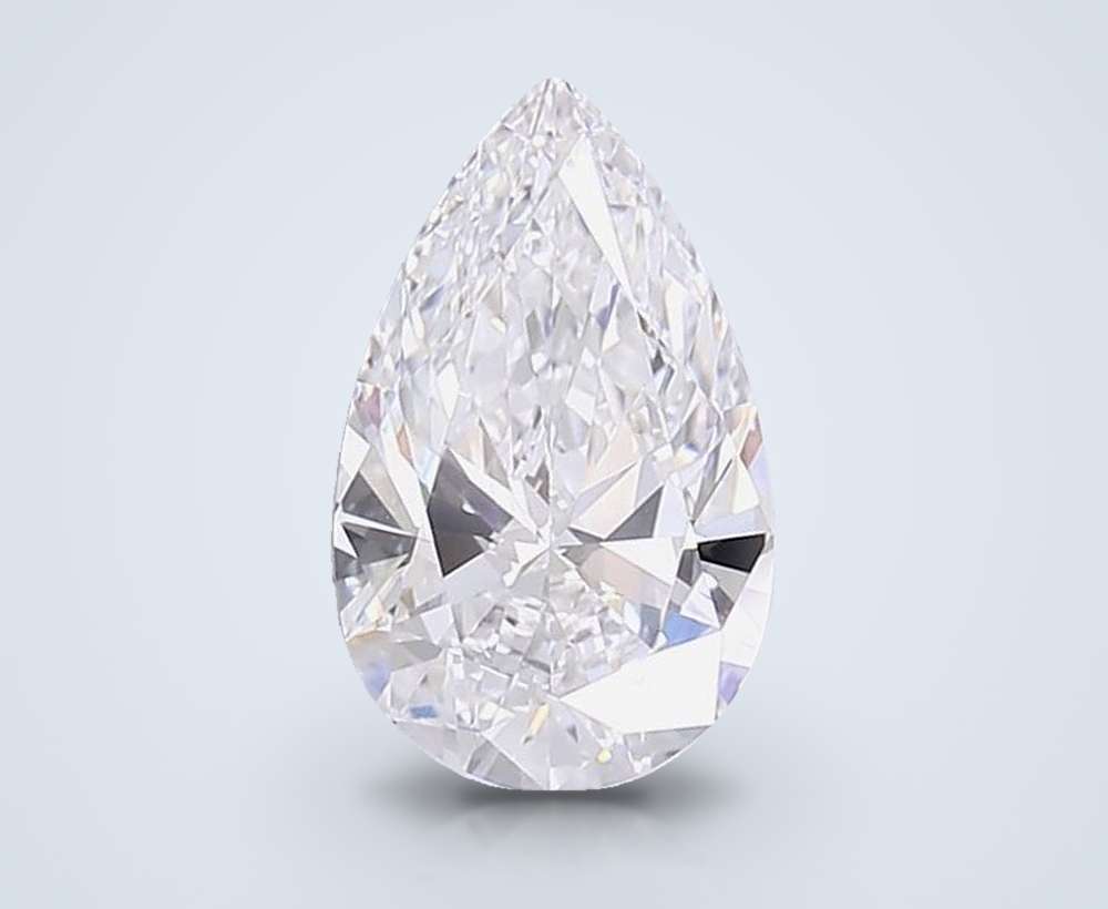 5.59 Carat Pear Lab Diamond