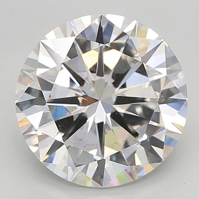 4.93ct F VS2 Very Good Cut Round Lab Grown Diamond