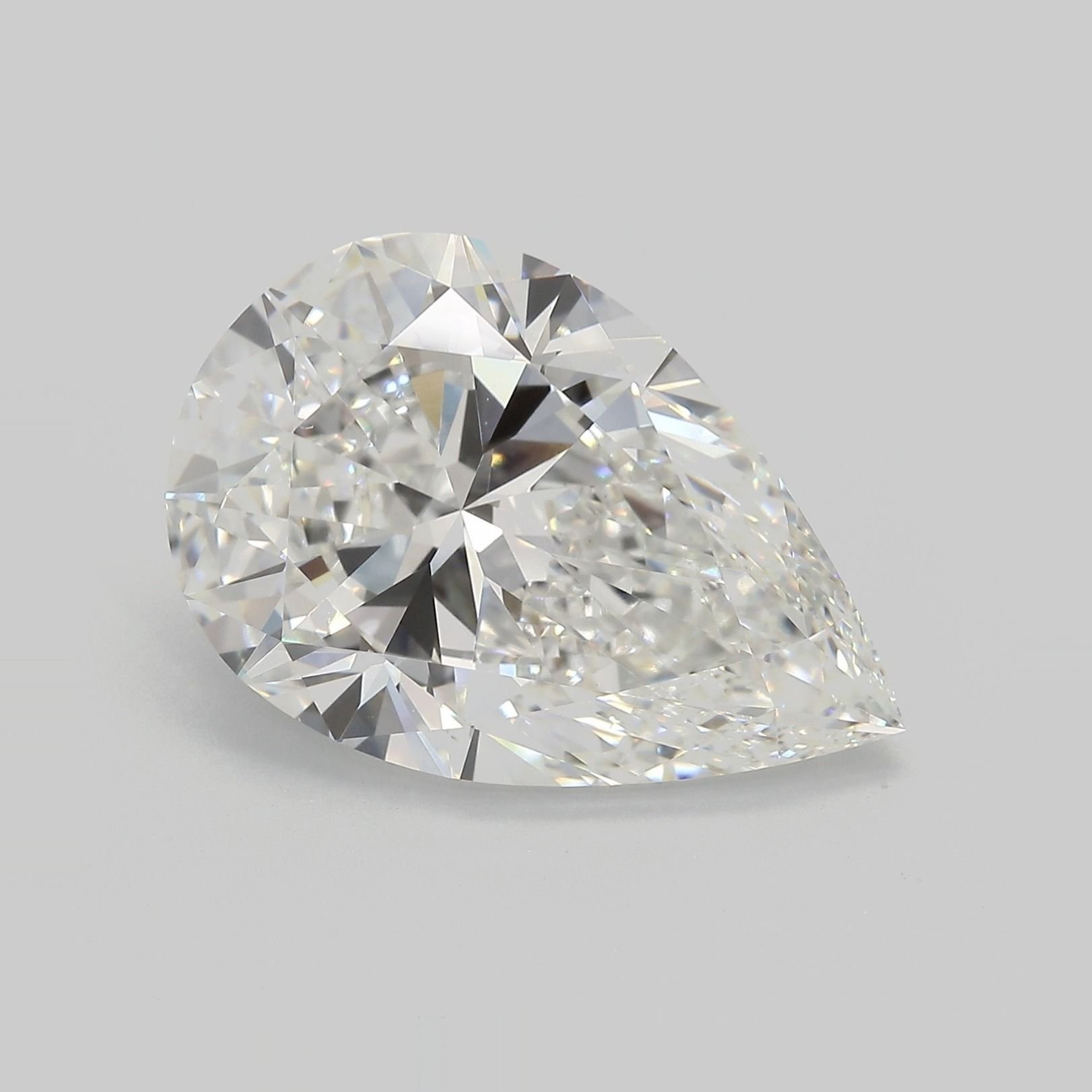 10.65ct F VVS2 Rare Carat Ideal Cut Pear Lab Grown Diamond