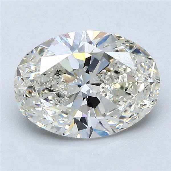 2.00ct J SI2 Rare Carat Ideal Cut Oval Diamond