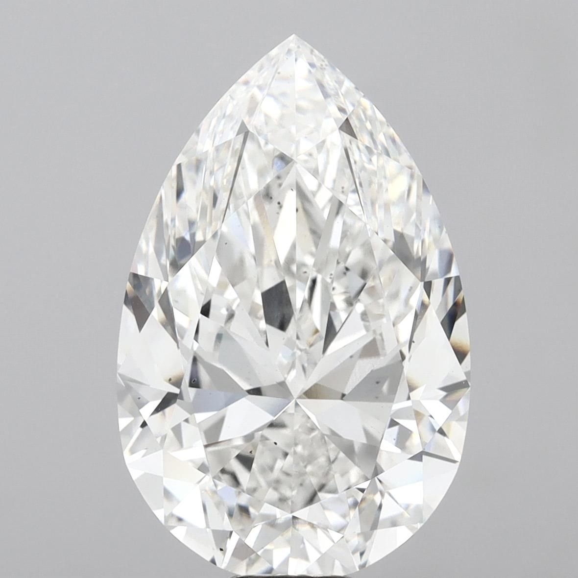 21.00ct F VS2 Rare Carat Ideal Cut Pear Lab Grown Diamond