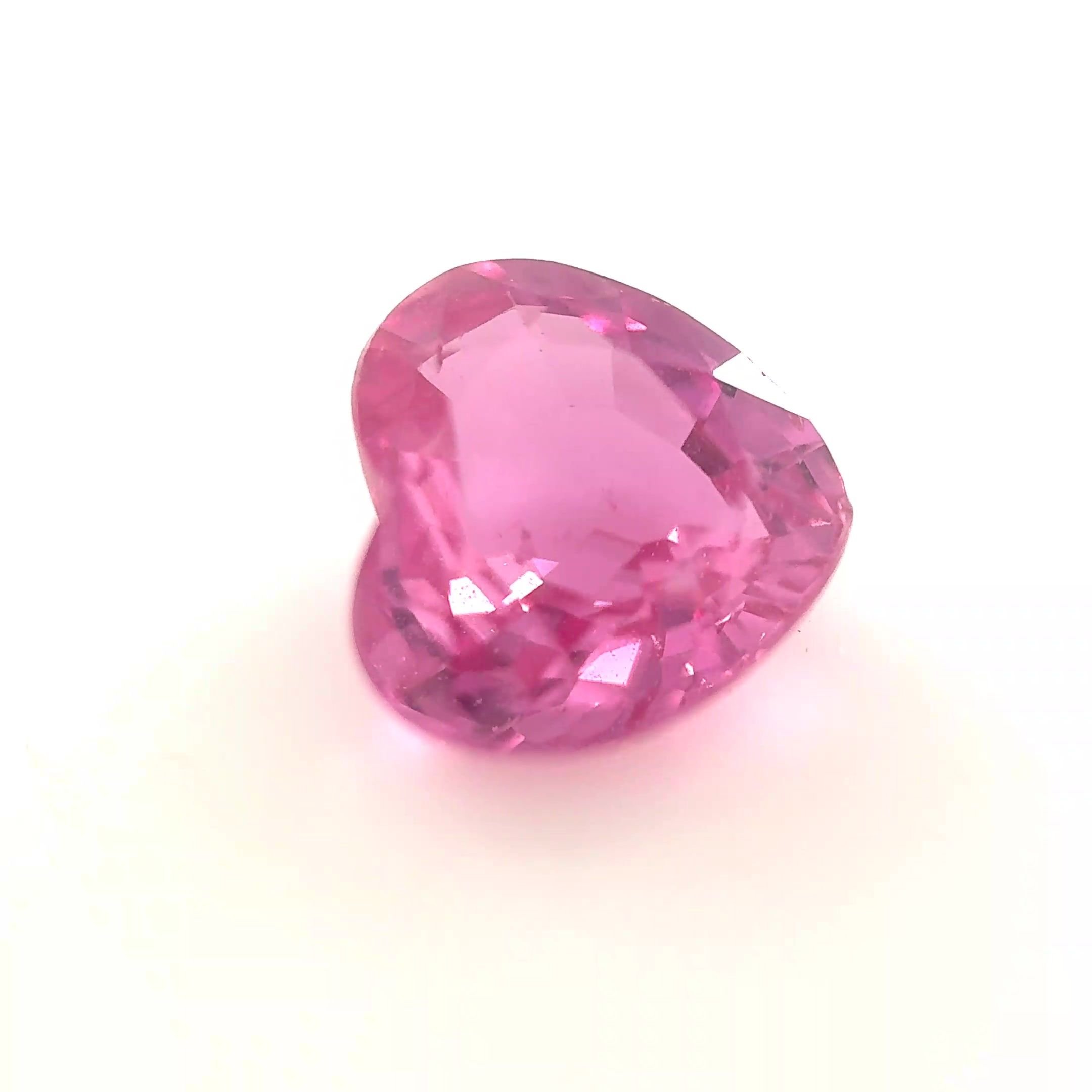 1.97 Carat Pink Heart Sapphire
