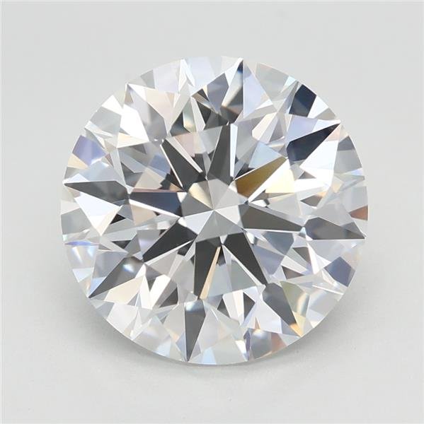 3.09ct F VVS2 Rare Carat Ideal Cut Round Lab Grown Diamond