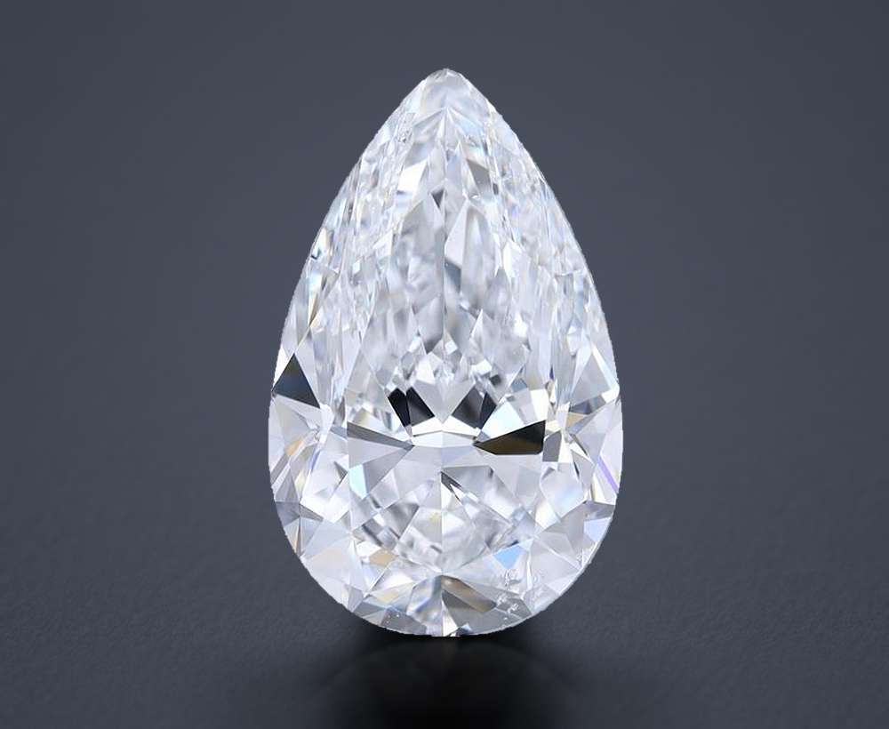 5.02 Carat Pear Natural Diamond