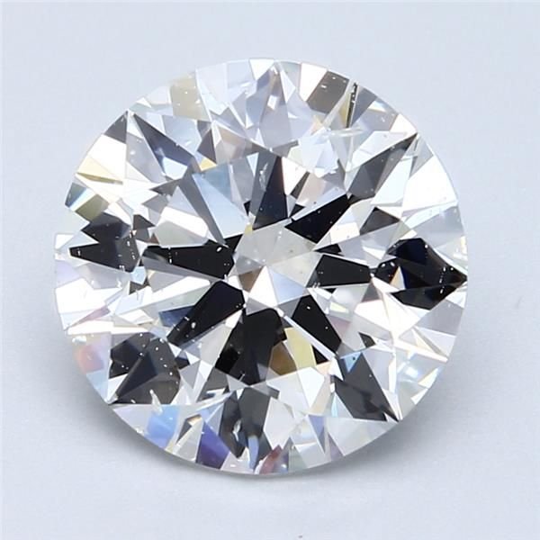 4.02ct E SI2 Rare Carat Ideal Cut Round Diamond
