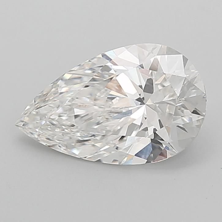 4.08ct F VVS2 Rare Carat Ideal Cut Pear Lab Grown Diamond