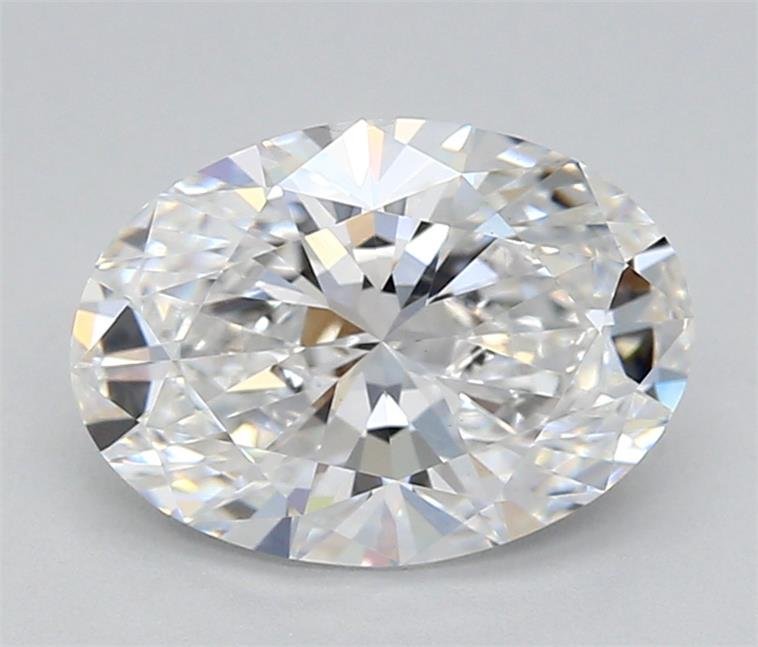 1.76ct F VS2 Rare Carat Ideal Cut Oval Lab Grown Diamond