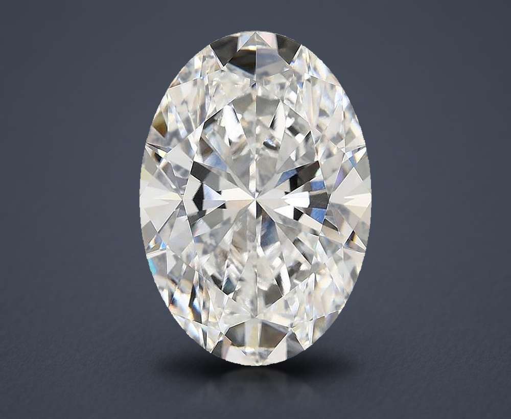 6.75 Carat Oval Lab Diamond