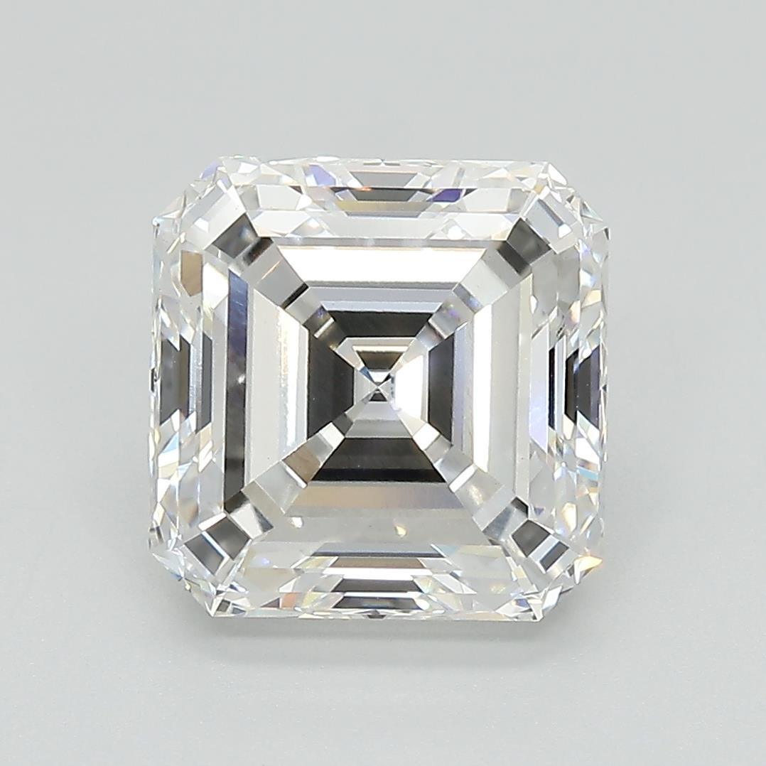 4.32ct F VVS2 Excellent Cut Asscher Lab Grown Diamond