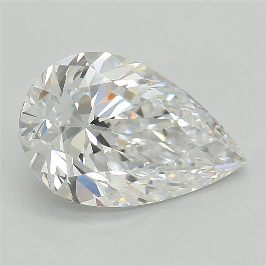 1.55ct D VS2 Rare Carat Ideal Cut Pear Lab Grown Diamond